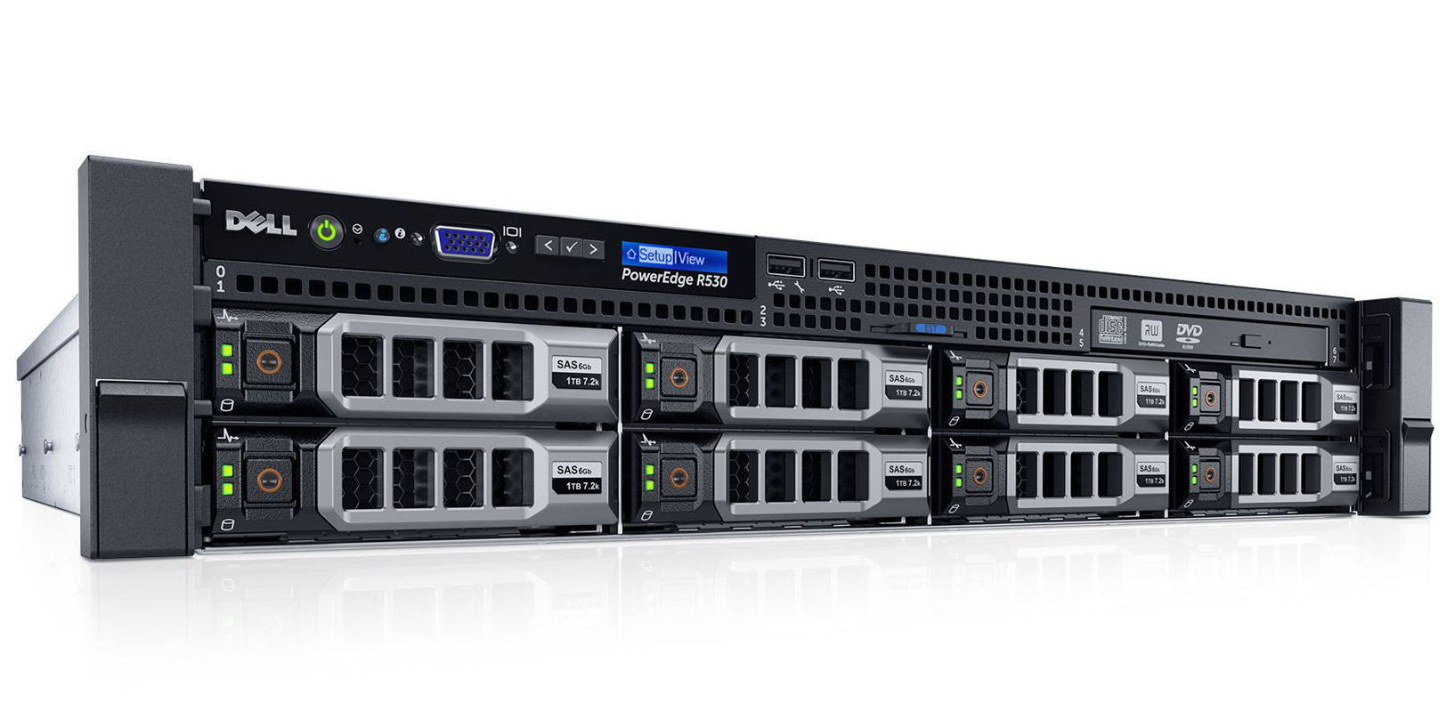 Сервер Dell PowerEdge r530 2U Rack Server r530 intel xeon e5 rackmount dell servidor серверные решения 1с серверы купить цена