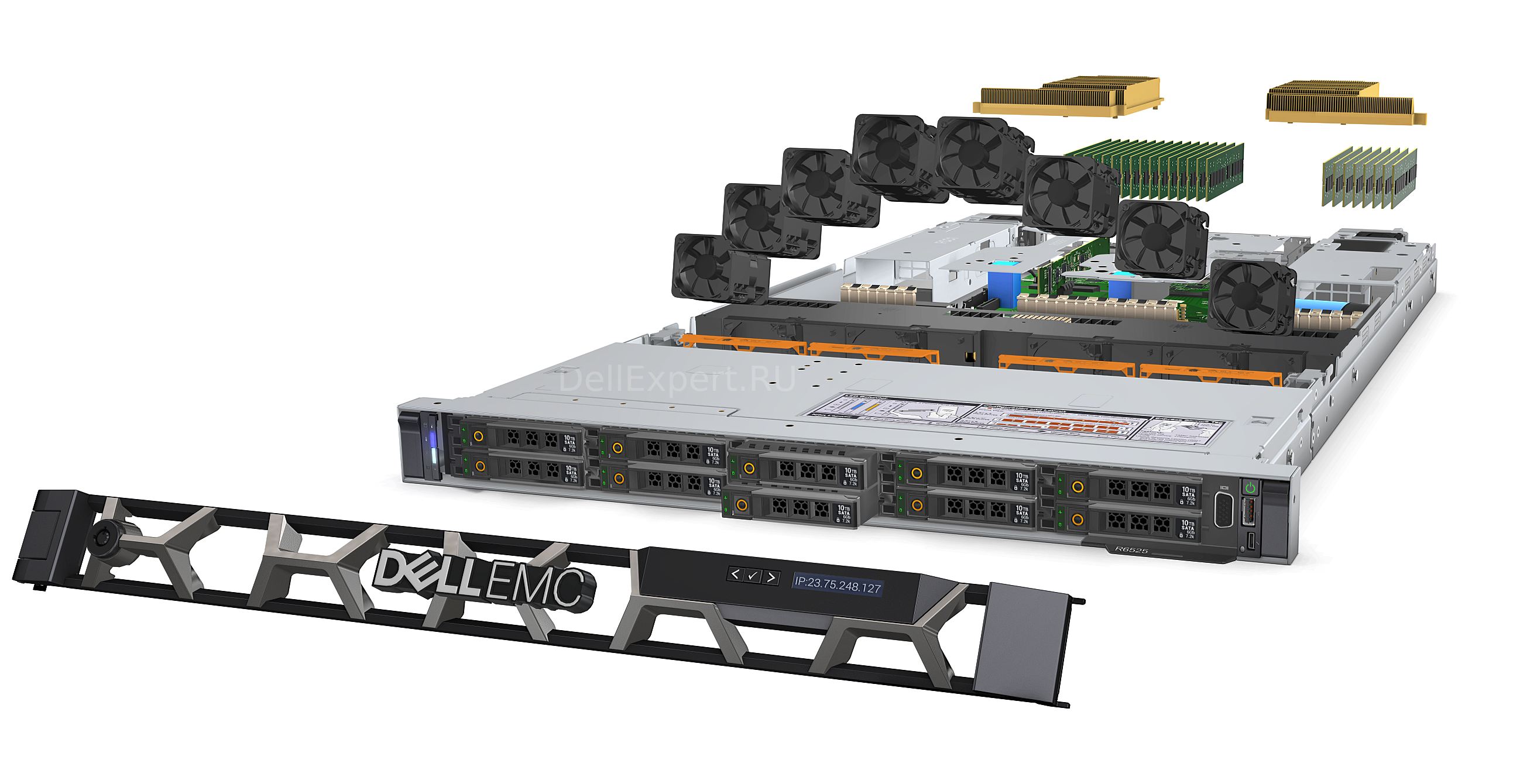 Dell R6525 Сервер Dell EMC PowerEdge R6525 2U Rack Servers серверы